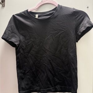 Aritzia Black Crop Top